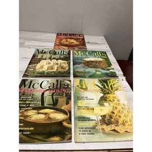 McCall’s 64 page paperback cookbooks set of five Vintage 1972